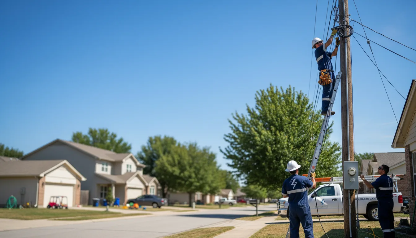 Residential electrician providing installation services in Hilltown, PA